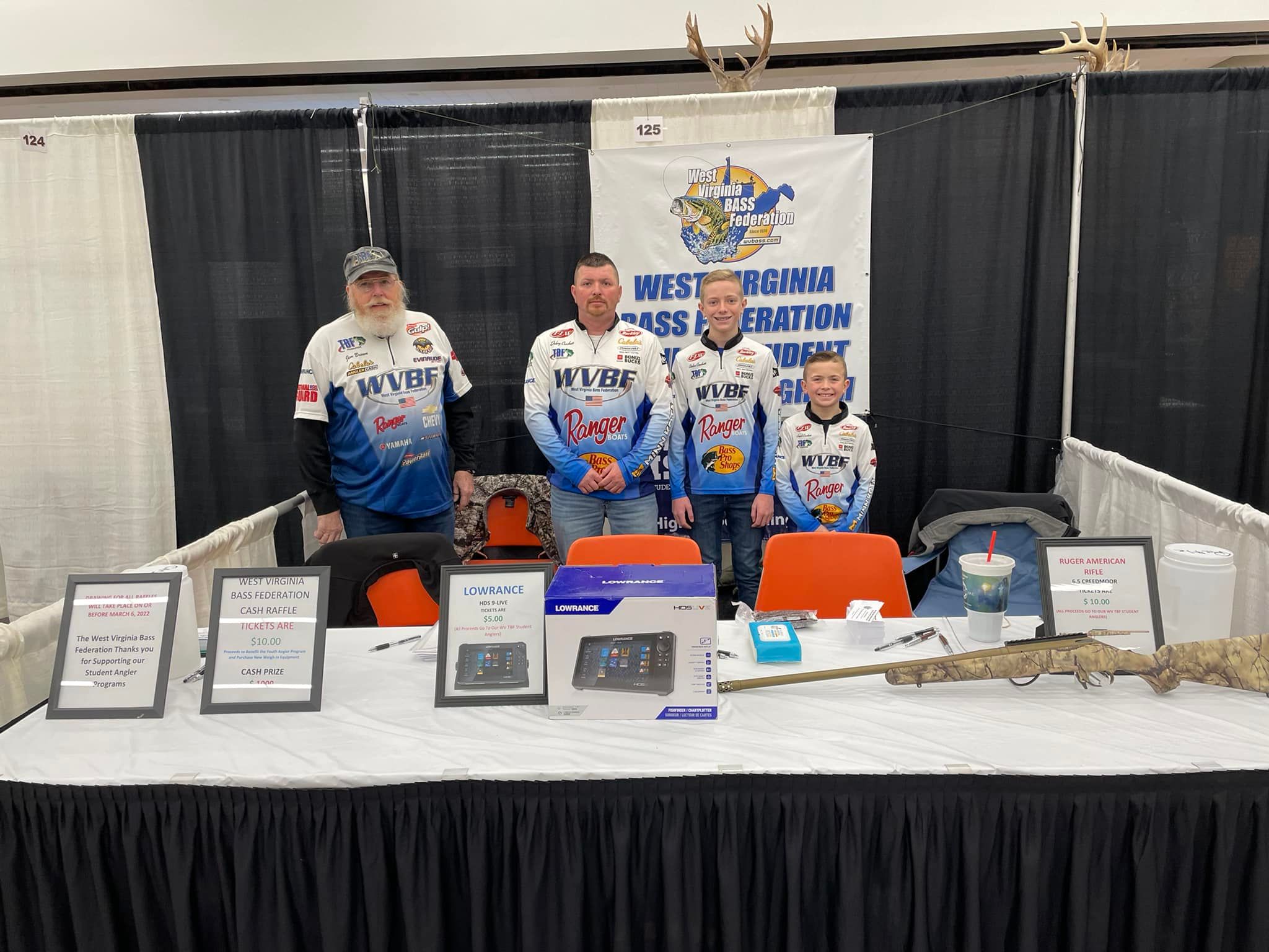 West Virginia Bass Federation at Charleston Fishing Show! West